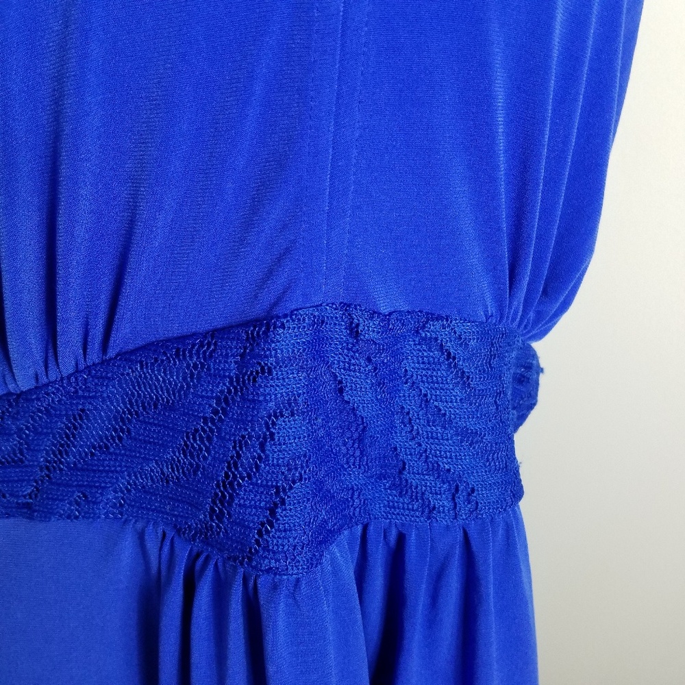 Sofia By Sofia Vergara Iris Blue V-Neck Blouse - image 6